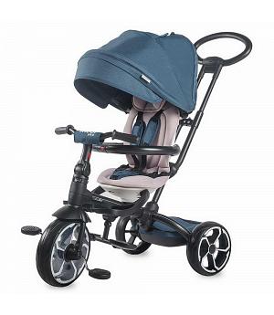 Triciclo de bebé, multifuncional Coccolle MODI + Azul SMARTBABY - RO338012430
